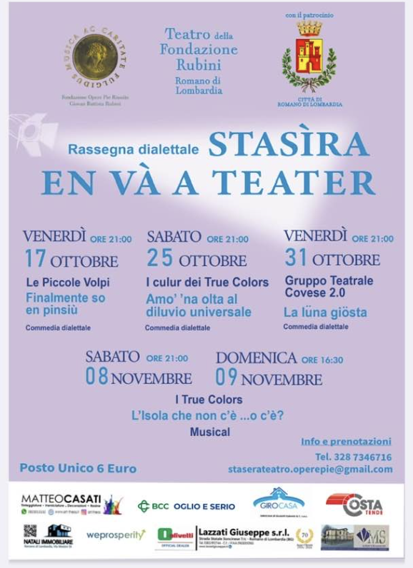 Locandina rassegna Stasìra en và a teater