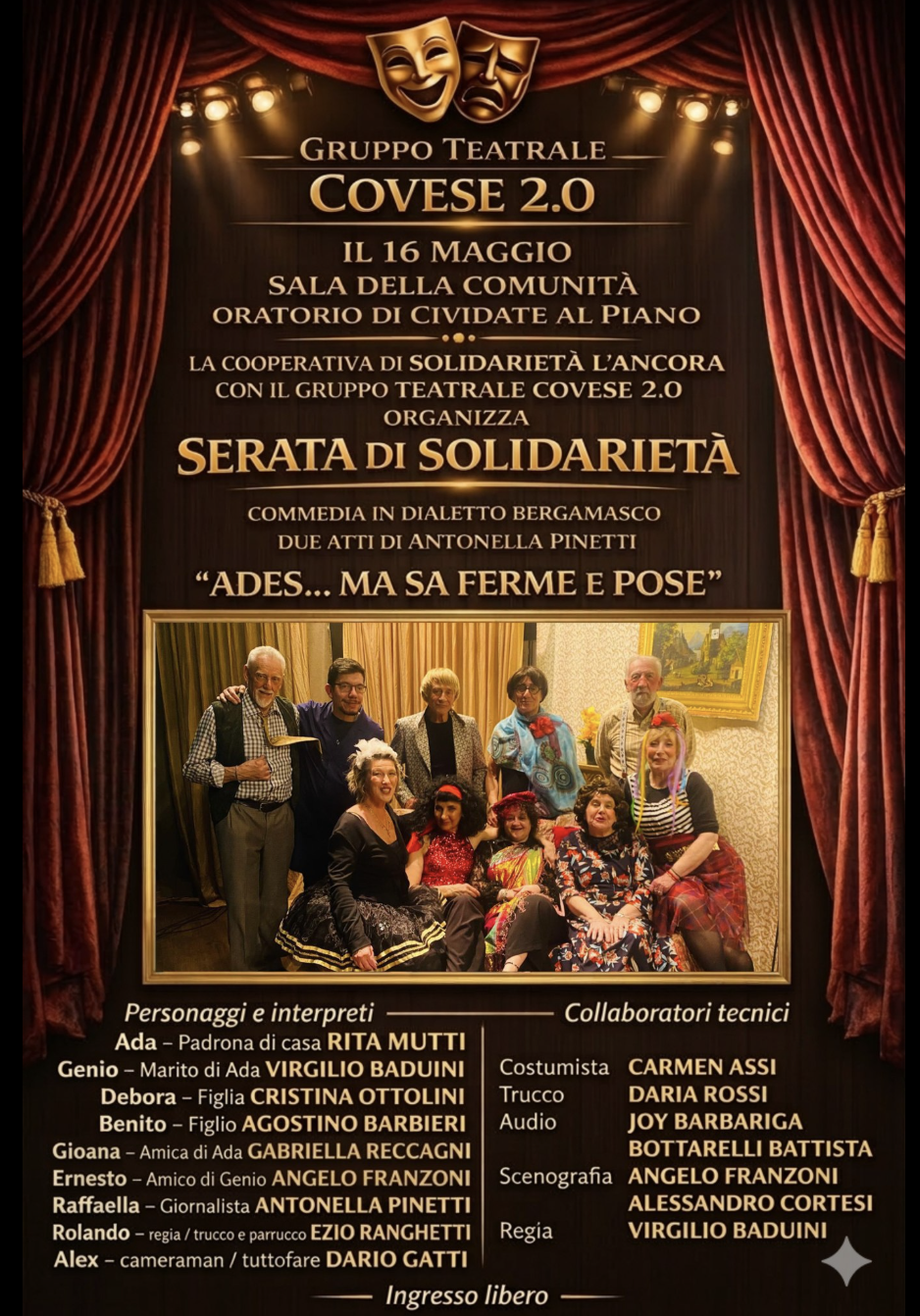Locandina ufficiale Ades… ma sa ferme e pose